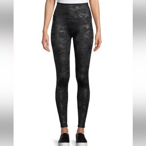 Spanx camo faux leather leggings